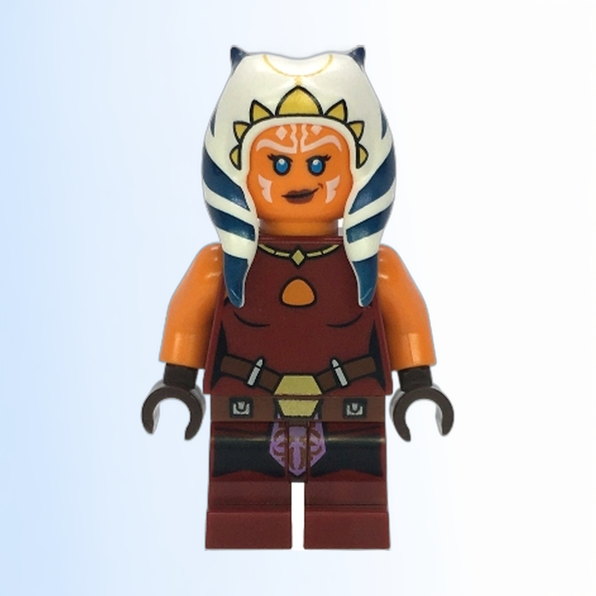 Ahsoka Tano (Padawan) - Dark Red Backless Vest with Necklace and Belt, Medium Legs - sw1396