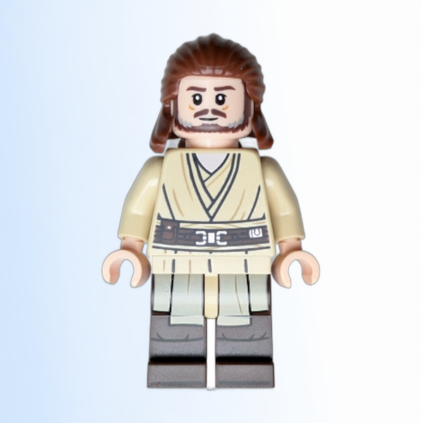 Qui-Gon Jinn - Dark Brown Legs and Beard - sw1404