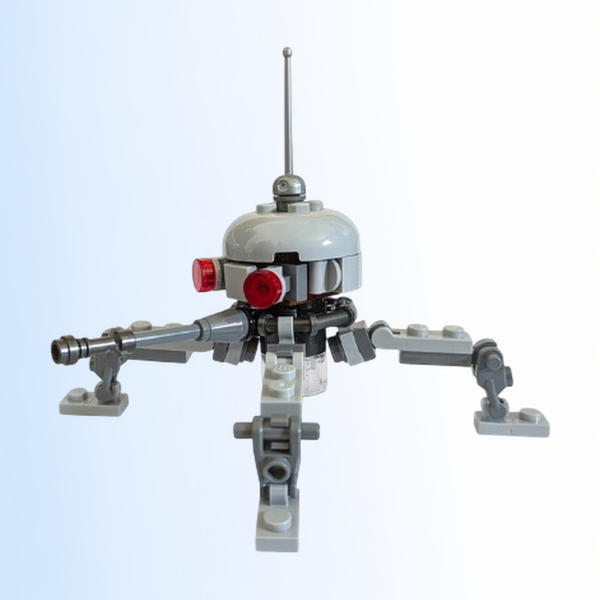 Dwarf Spider Droid - Light Bluish Gray Dome, Lightsaber Hilt - sw1421