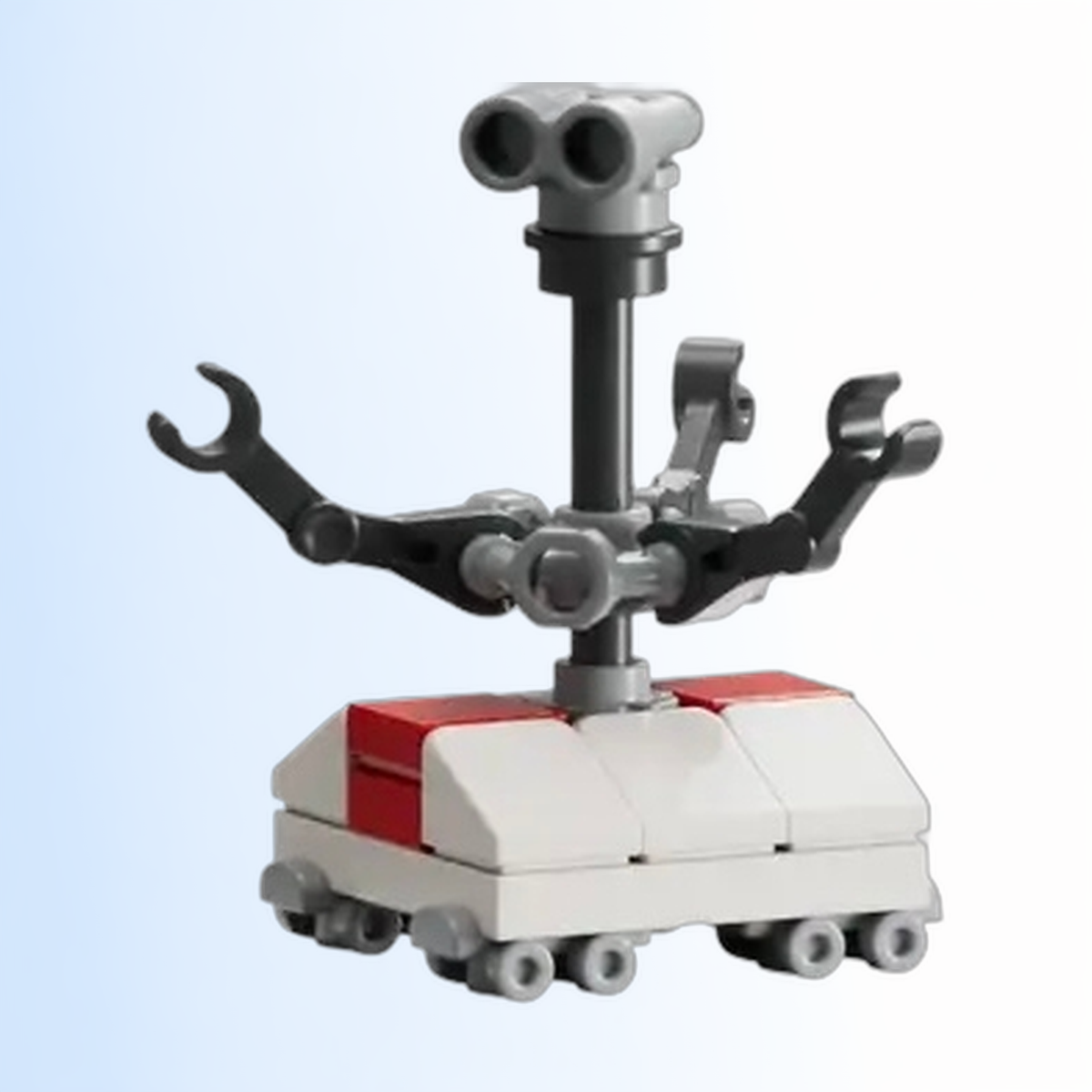 Treadwell Droid - White and Red Body, Light Bluish Gray Binoculars - sw1446