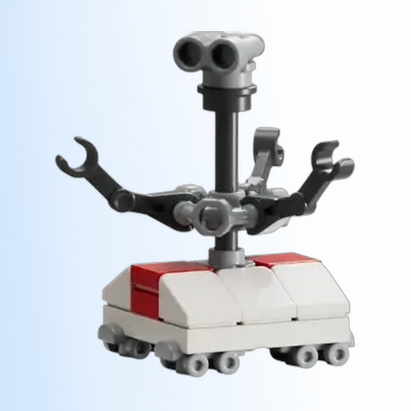 Treadwell Droid - White and Red Body, Light Bluish Gray Binoculars - sw1446