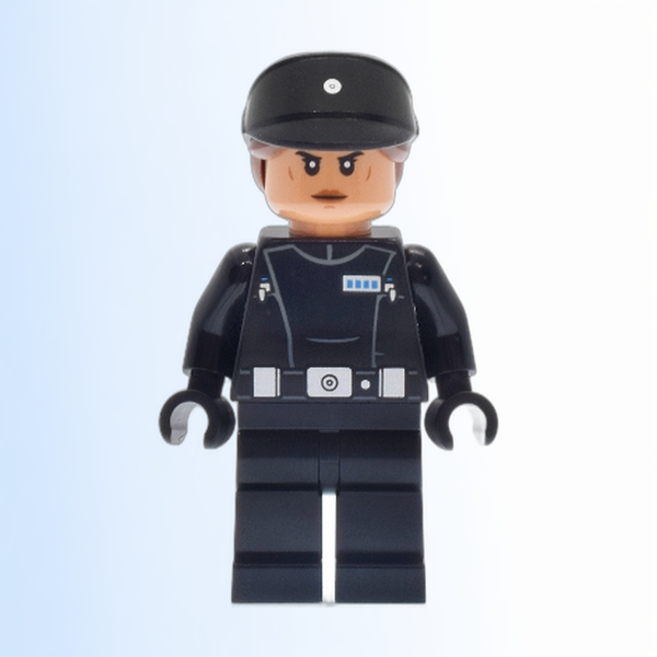 Imperial Navy Officer - Black Cap with Reddish Brown Hair - sw1465