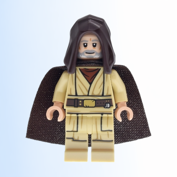 Obi-Wan Kenobi - Old, Dark Brown Hood and Spongy Cape - sw1467