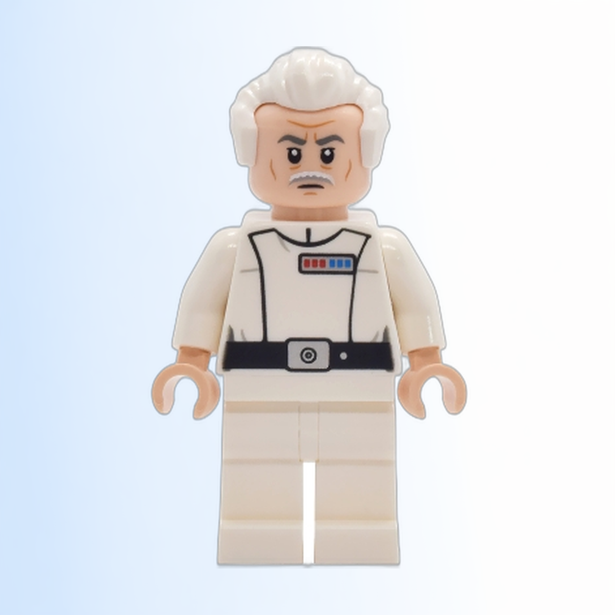 Admiral Wullf Yularen - White Uniform, White Swept Back Hair (Colonel) - sw1470