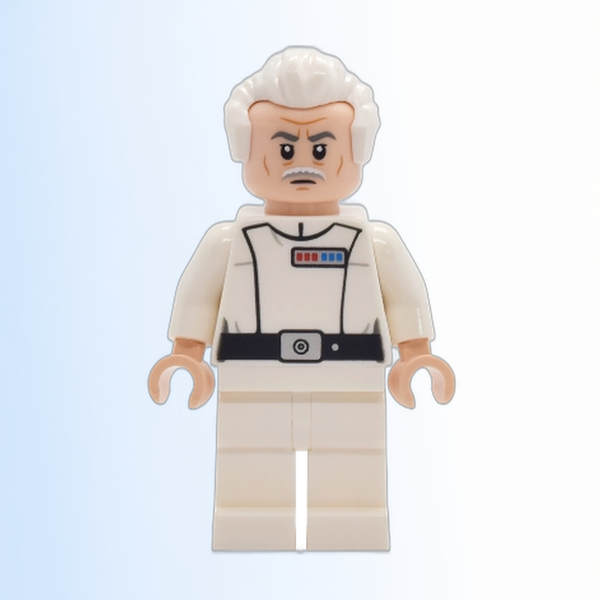 Admiral Wullf Yularen - White Uniform, White Swept Back Hair (Colonel) - sw1470